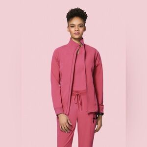 Mandala XL Women’s Scrub Jacket retired Jaipur Pink